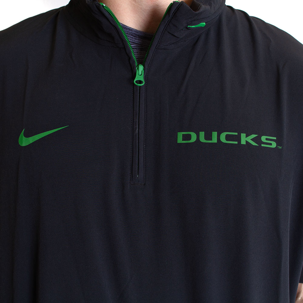 Ducks, Nike, Black, Coat/Jacket, Men, Football, Lightweight, Coaches, 1/4-zip, 793387